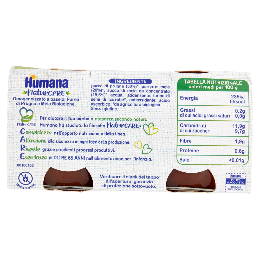 Omogeneizzato Di Prugna Con Mela Bio 2x100 G. - Foto 3