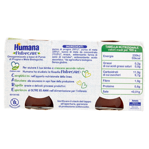 Omogeneizzato Di Prugna Con Mela Bio 2x100 G. - Foto 3