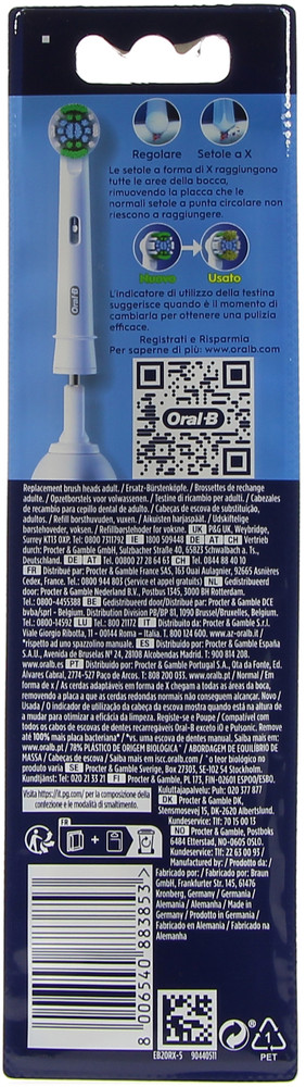 2 Testine Ricambio Crossaction Oral-B - Foto 2