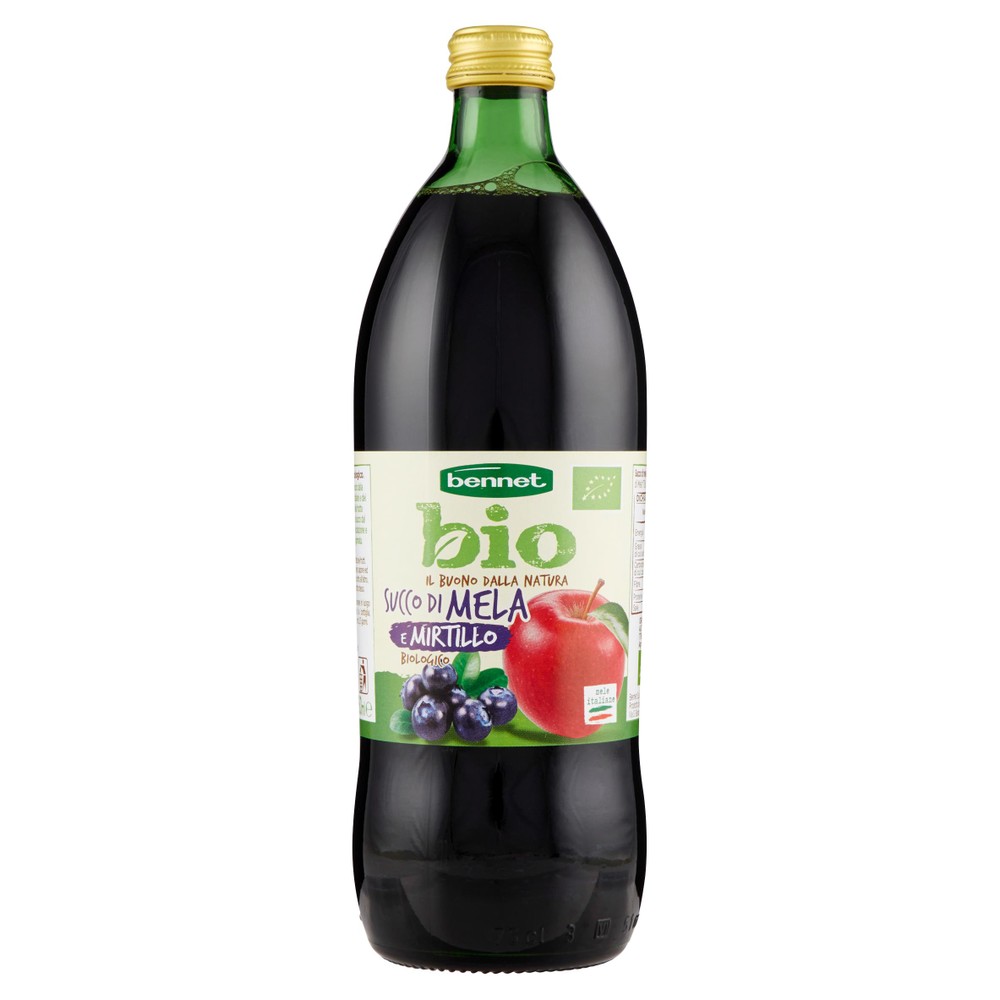 Succo Mela E Mirtillo Bennet Bio Bottiglia - Foto 1