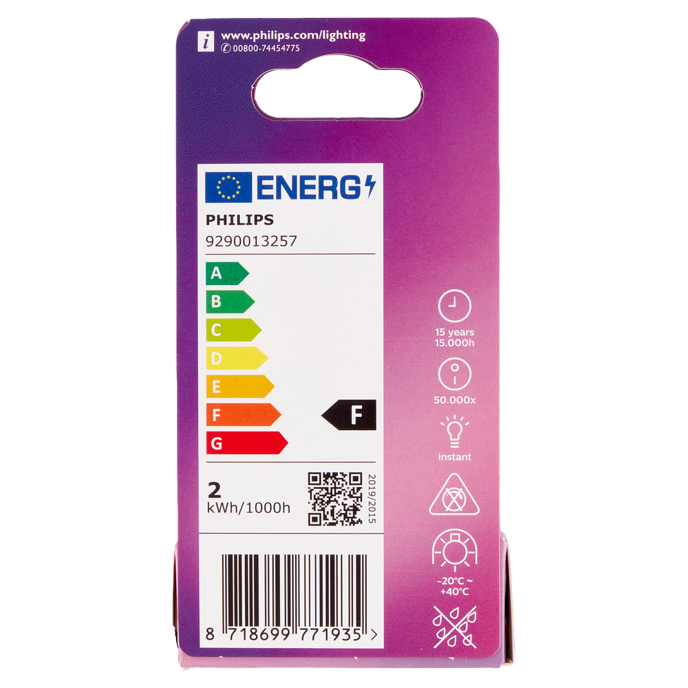 Lampadina Led Tubolare Frigo T25 15w Attacco E14 Luce Calda Philips - Foto 3
