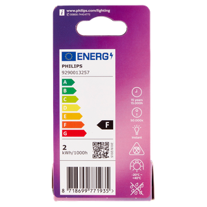 Lampadina Led Tubolare Frigo T25 15w Attacco E14 Luce Calda Philips - Foto 3