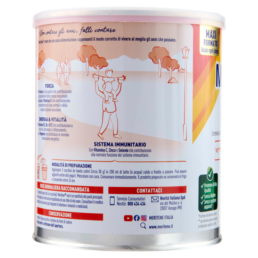 Meritene Forza E Vitalità Gusto Vaniglia 390g - Foto 2