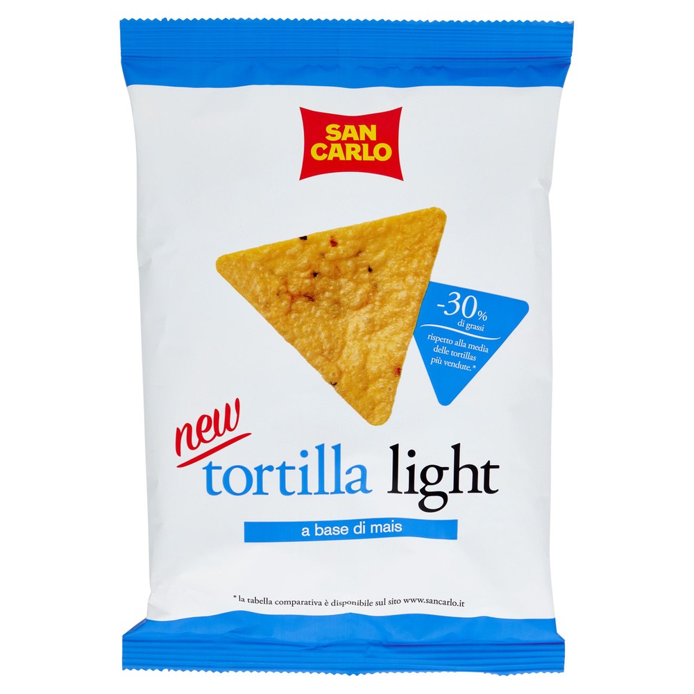 Snack Tortilla Light Di Mais E Fagioli Senza Glutine San Carlo - Foto 1
