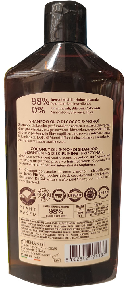 Shampoo Cocco E Monoi Erboristica - Foto 2