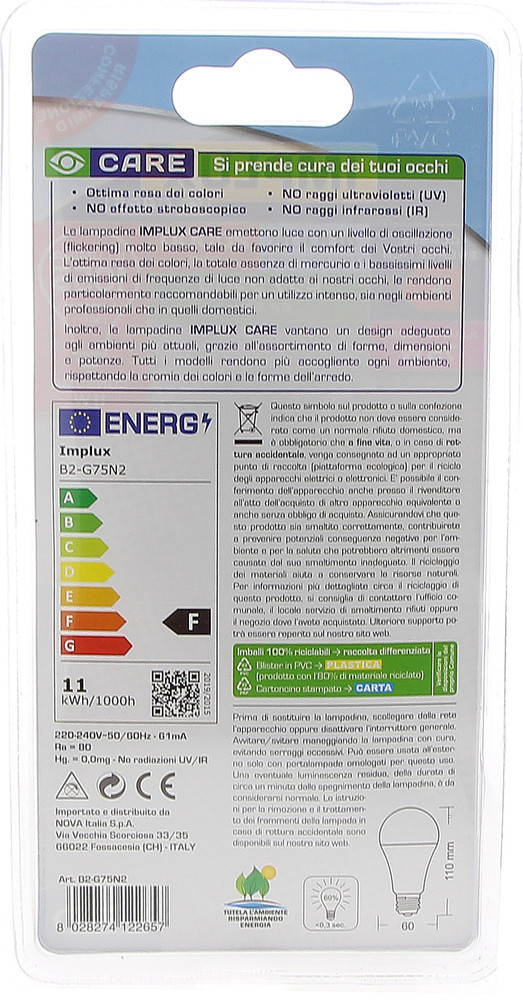 2 Lampadine A Led A Goccia 75we27 Luce Neutra Implux - Foto 2
