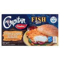 Fish Chips Burger Capitan Findus