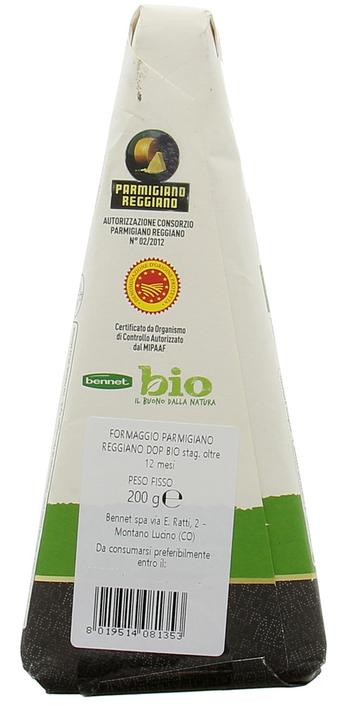 Parmigiano Reggiano Bennet Bio Spicchio