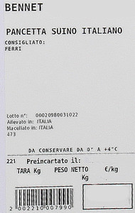 Pancetta Fresca Suino Italiano Filiera Valore Bennet - Foto 3