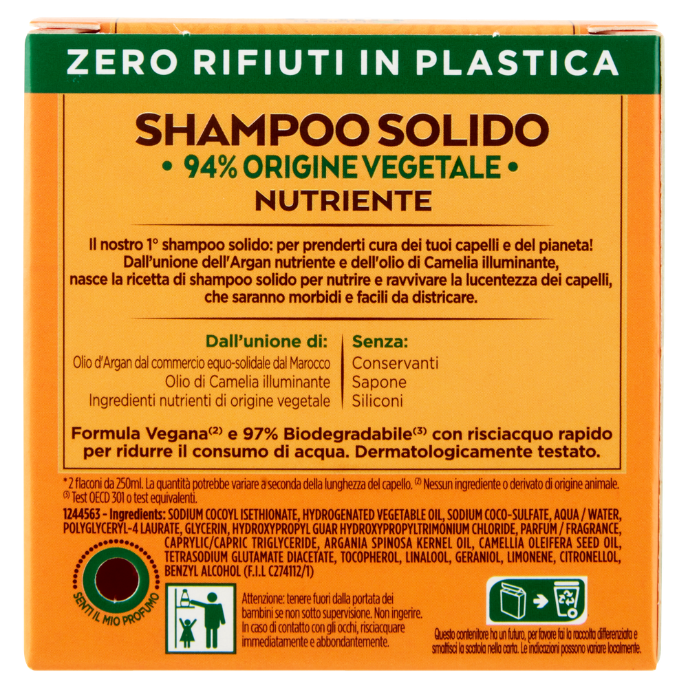 Ultra Dolce Shampoo Solido Argan & Camelia
