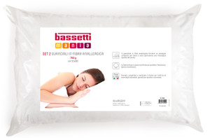 Guanciale In Fibra Anallergica Da 700 Gr. Cm 50x80 Bassettimania - Foto 1