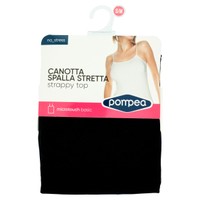Canotta Donna Microfibra Senza Cuciture S / m Nero Pompea Canotta Donna Microfibra Senza Cuciture S / m Nero Pompea