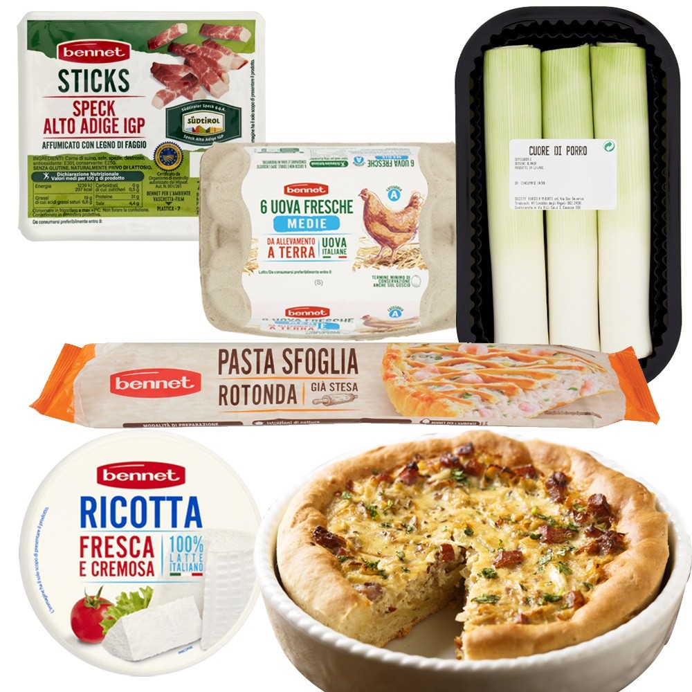 Mix per Torta Salata con Porro, Speck e Ricotta - Foto 1