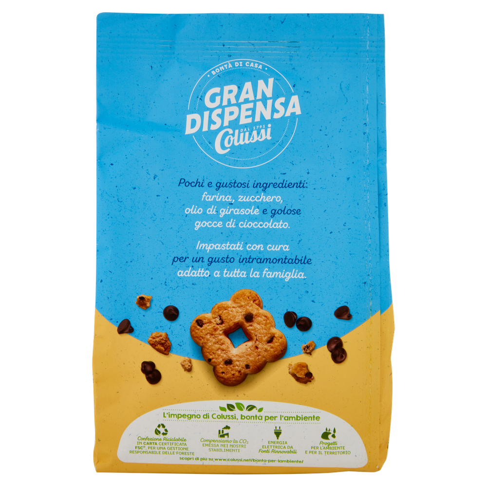 Biscotti Con Gocce Di Cioccolato Colussi - Foto 3