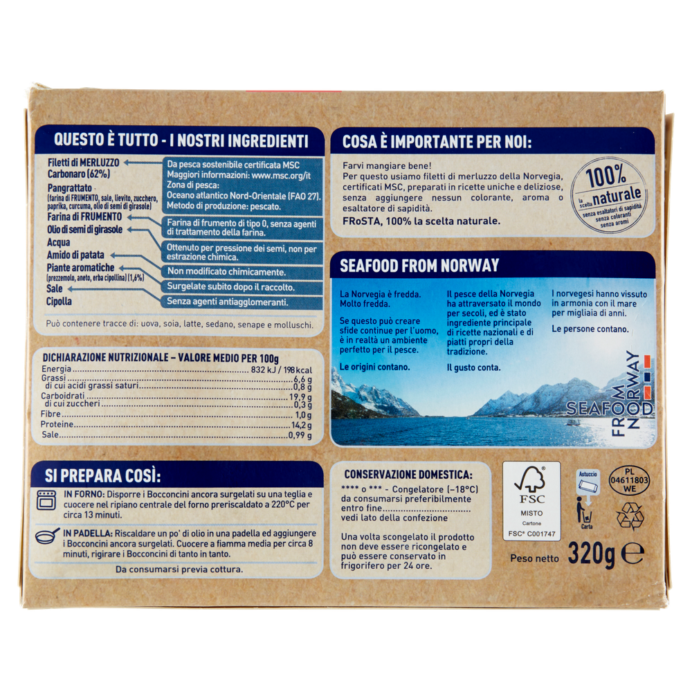 Bocconcini Di Merluzzo Alle Erbe Frosta - Foto 3