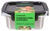Contenitore Rettangolare In Acciaio Inox Adatto Al Microonde Lock&Lock