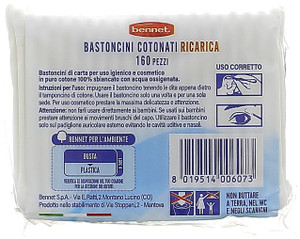 Bastoncini Cotonati Puliorecchie Ricarica Bennet - Foto 2