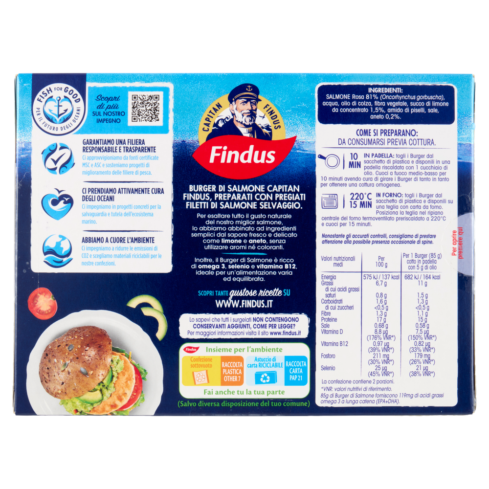 2 Burger Di Salmone Con Limone E Aneto Capitan Findus - Foto 3