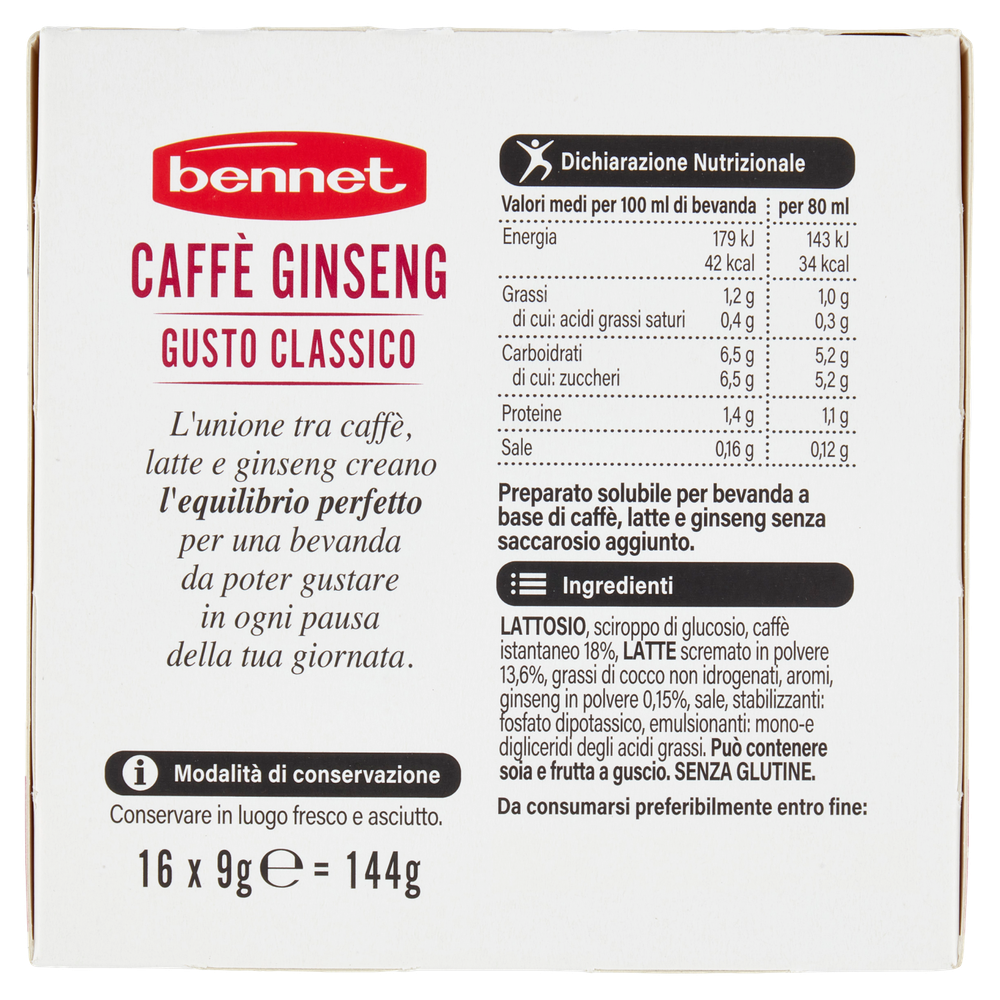 Caffè Al Ginseng Classico Capsule Compatibili Con Nescafé 16pz Bennet - Foto 3