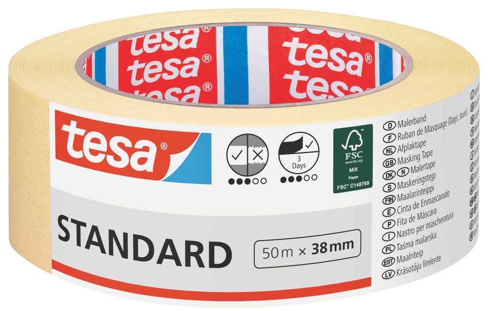 Nastro Per Mascheratura 50m X 38mm Tesa - Foto 1