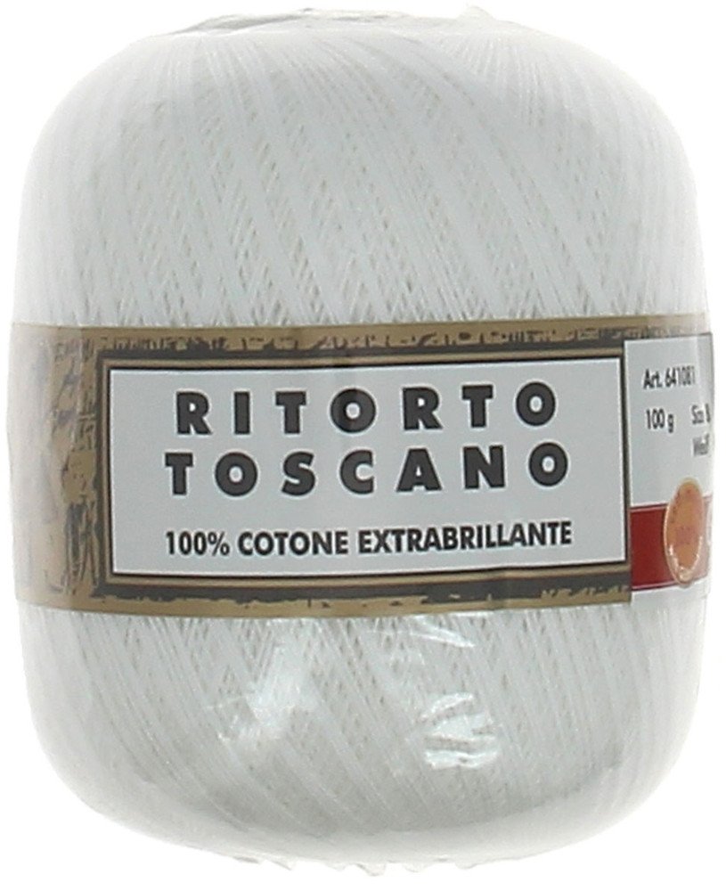 Filo Crochet Colore 001 Bianco Taglia N.8 Gr.100 Gutermann