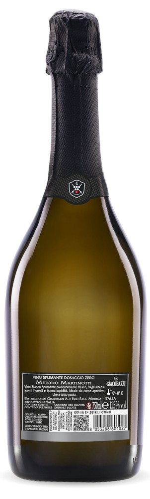Spumante Dosaggio Zero Metodo Martinotti Giacobazzi - Foto 2