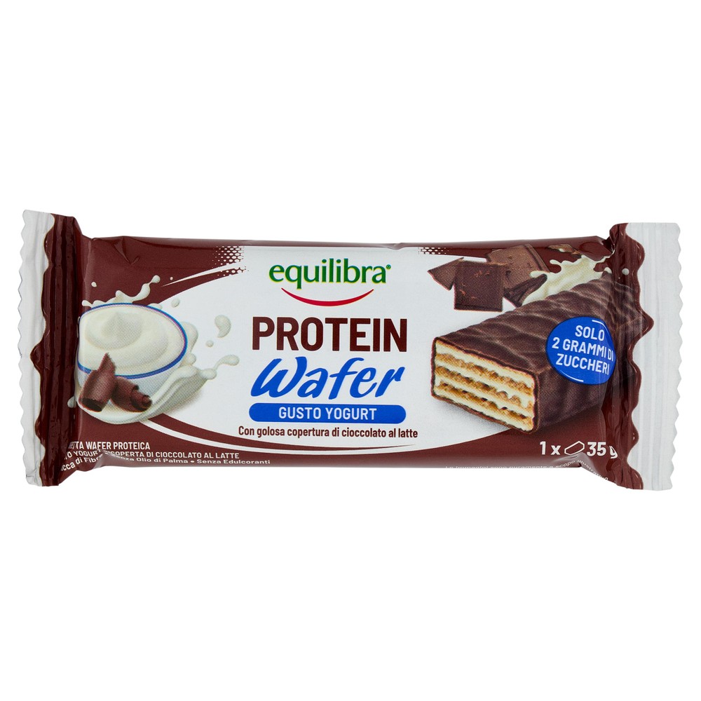 Equilibra Protein Wafer Yogurt Copertura Di Cioccolato Al Latte 35 G - Foto 1
