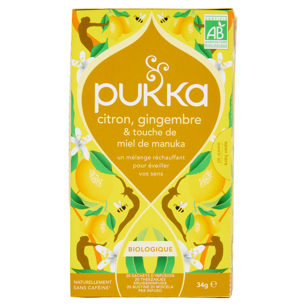 Tisana Lemon-Ginger & Manuka Biologica Pukka - Foto 3