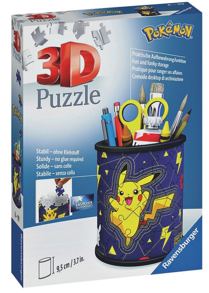 Pokemon 3d Portapenne Pokemon Ravensburger - Foto 1