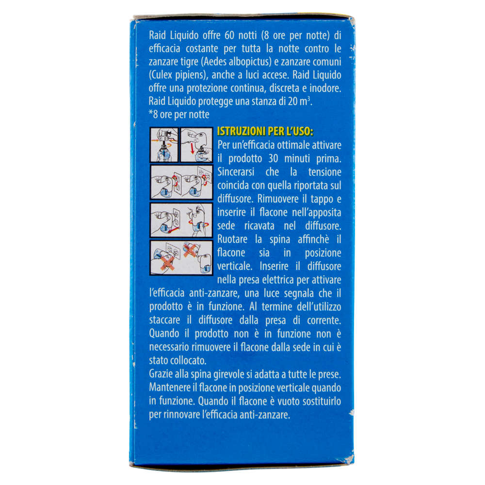 Liquido Antizanzare Elettrico Ricarica 60 Notti Classica Raid - Foto 2