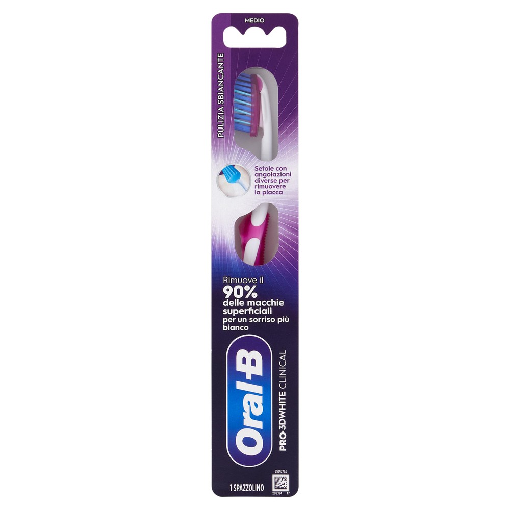 Spazzolino Manuale Pro 3d White Clinical Oral-B - Foto 1