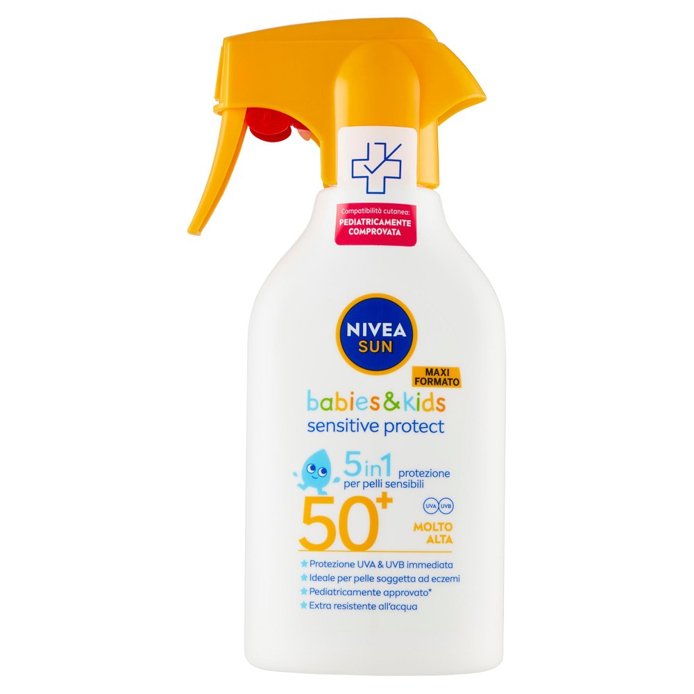 Sun Kids Sensitive Protect Spray Trigger Solare Fp50+ Nivea