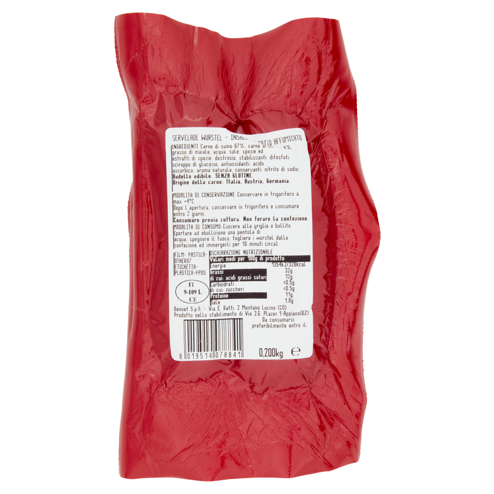 Wurstel Servelade Selezione Gourmet Bennet