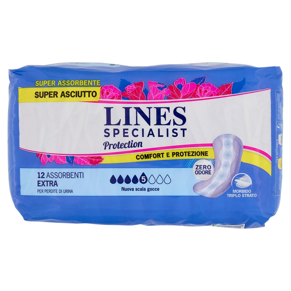 10+2 Assorbenti Protection Per Incontinenza Extra Lines Specialist - Foto 1