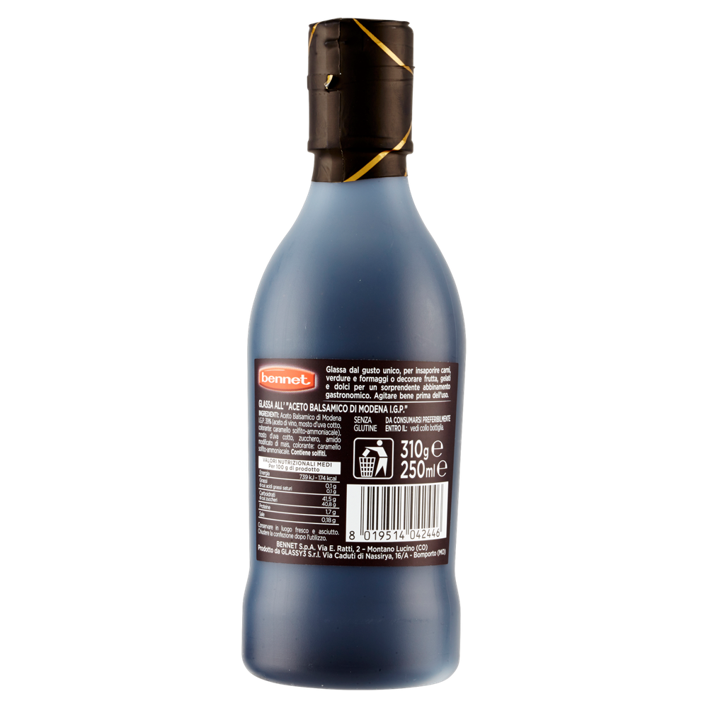Glassa All'aceto Balsamico Di Modena Igp Bennet - Foto 3