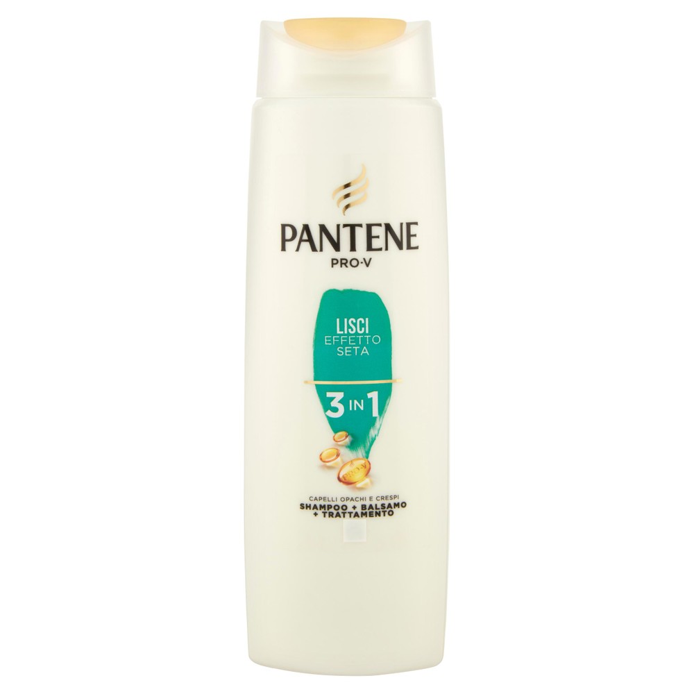 Shampoo 3 In 1 Lisci Effetto Seta  Balsamo + Trattamento Pantene