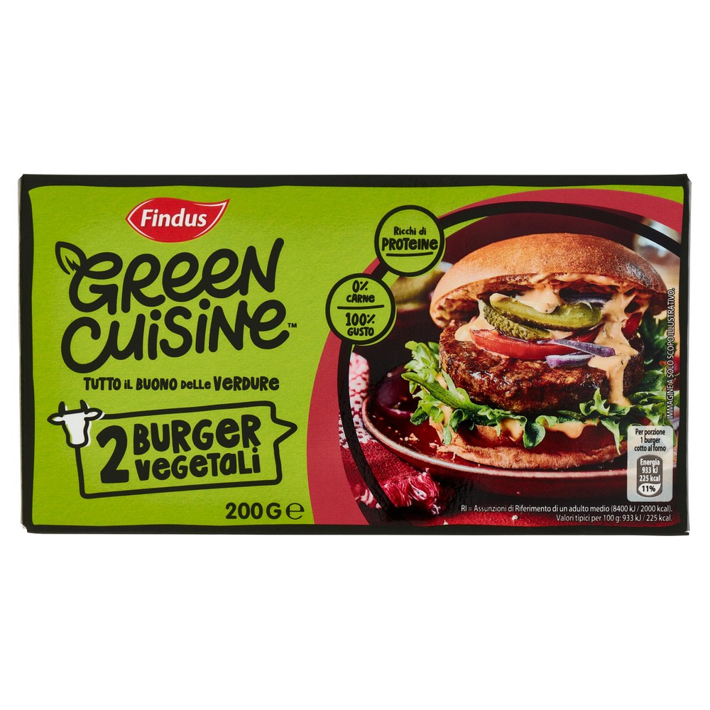 2 Burger Vegetali Senza Carne Findus Green Cuisine - Foto 1