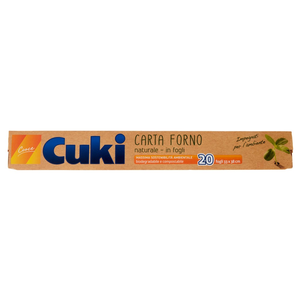 Carta Forno Naturale In Fogli 33x38 Cuki,Conf. Da 20 Fogli - Foto 1