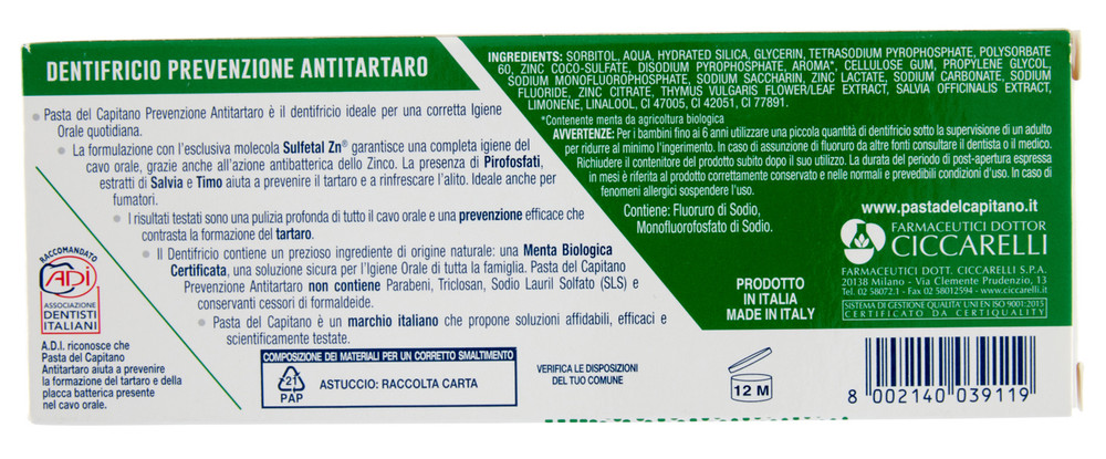 Dentifricio Antitartaro Dr.Ciccarelli - Foto 3