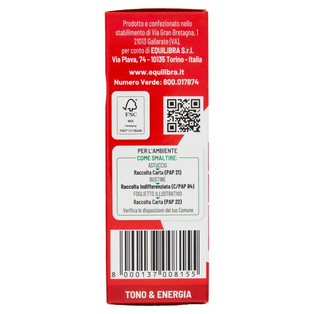 Equilibra Carnitine Energy Bustine Monodose 12 X 6,5 G - Foto 2