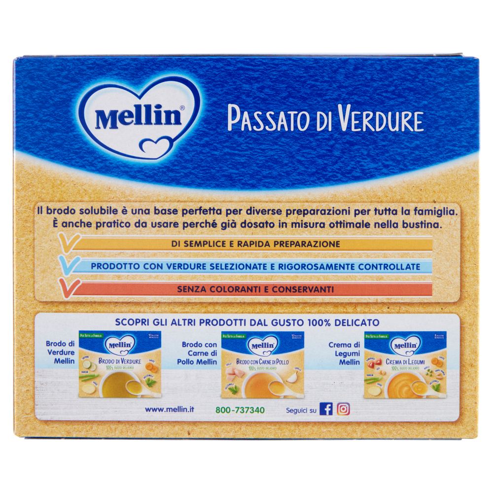 Passato Di Verdure 8 Bustine Da 13g Mellin - Foto 3