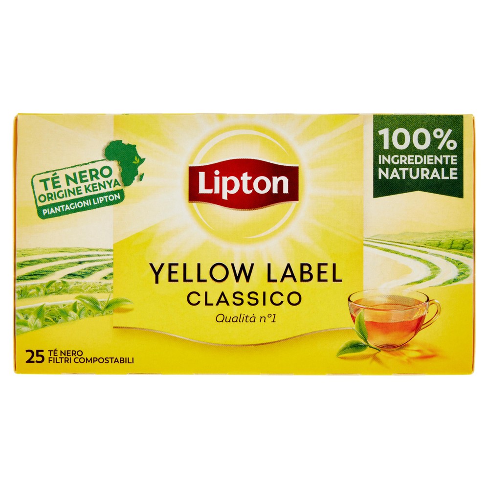 Tè Nero Yellow Label Tipo Classico In Filtri 25x1,5g Lipton - Foto 1