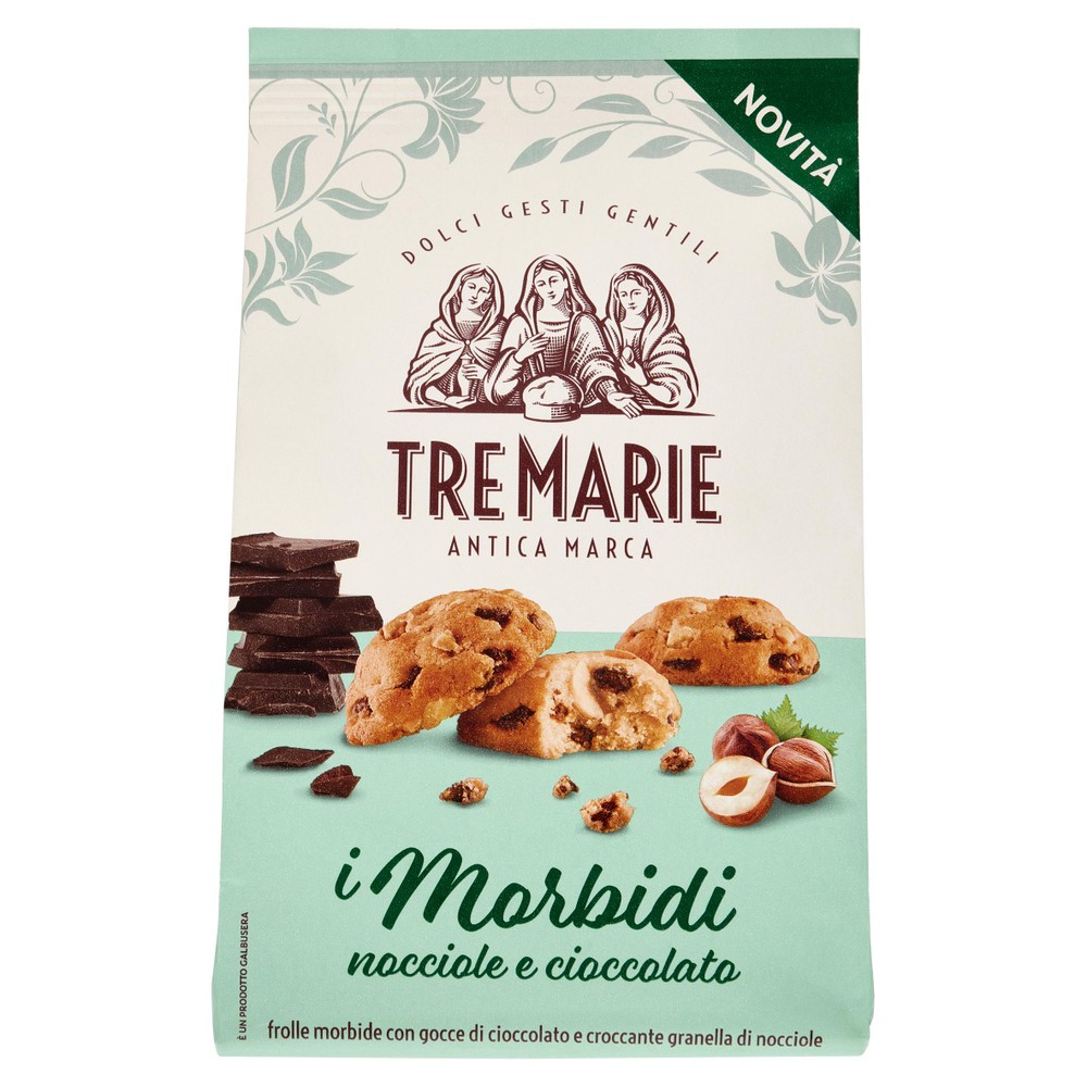 Biscotti Frollini Morbidi Con Nocciole E Cioccolato Tre Marie - Foto 1