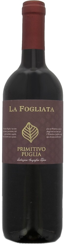 Vino Rosso Primitivo Puglia Igt La Fogliata - Foto 1