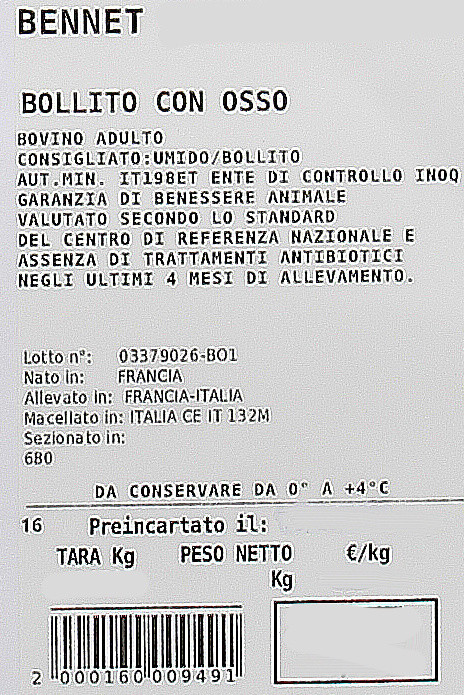 Reale Con Osso Bovino Adulto Filiera Valore Bennet - Foto 3