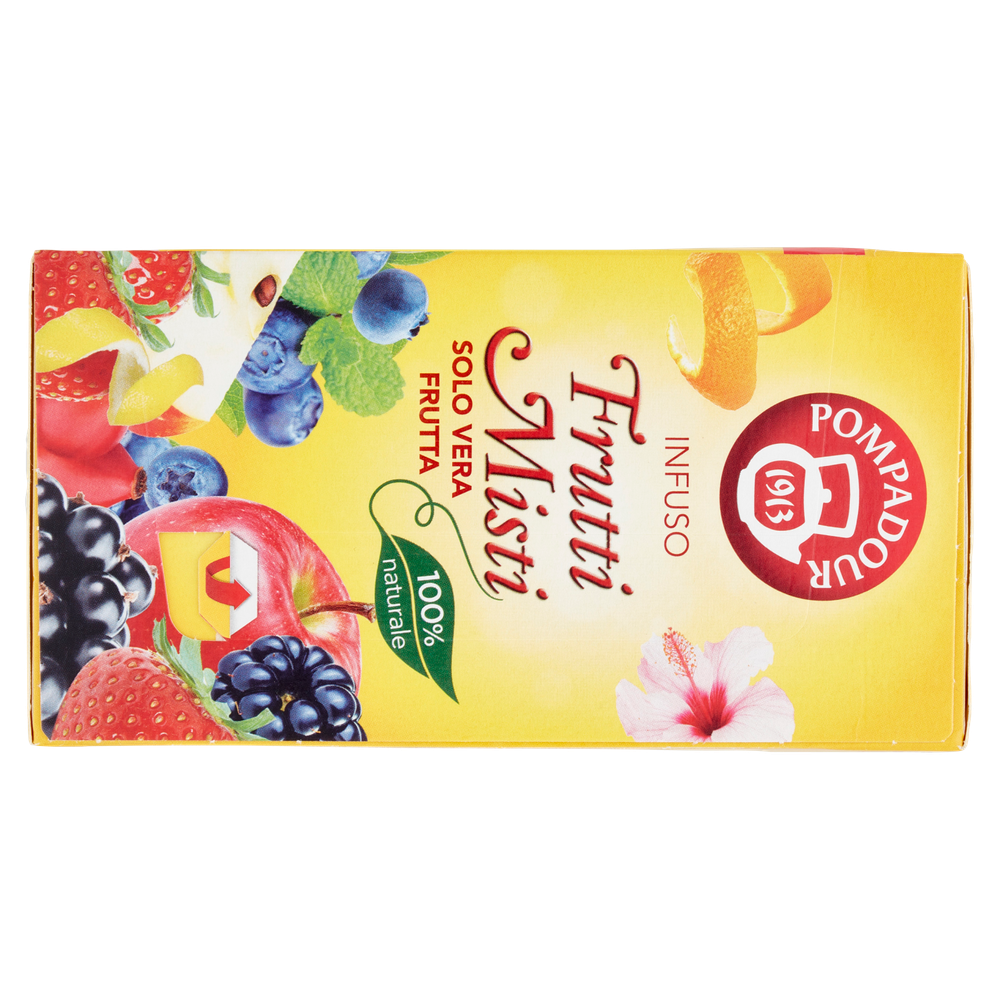 Infuso Ai Frutti Misti Naturale Senza Teina 20x3g Bustine Pompadour - Foto 3