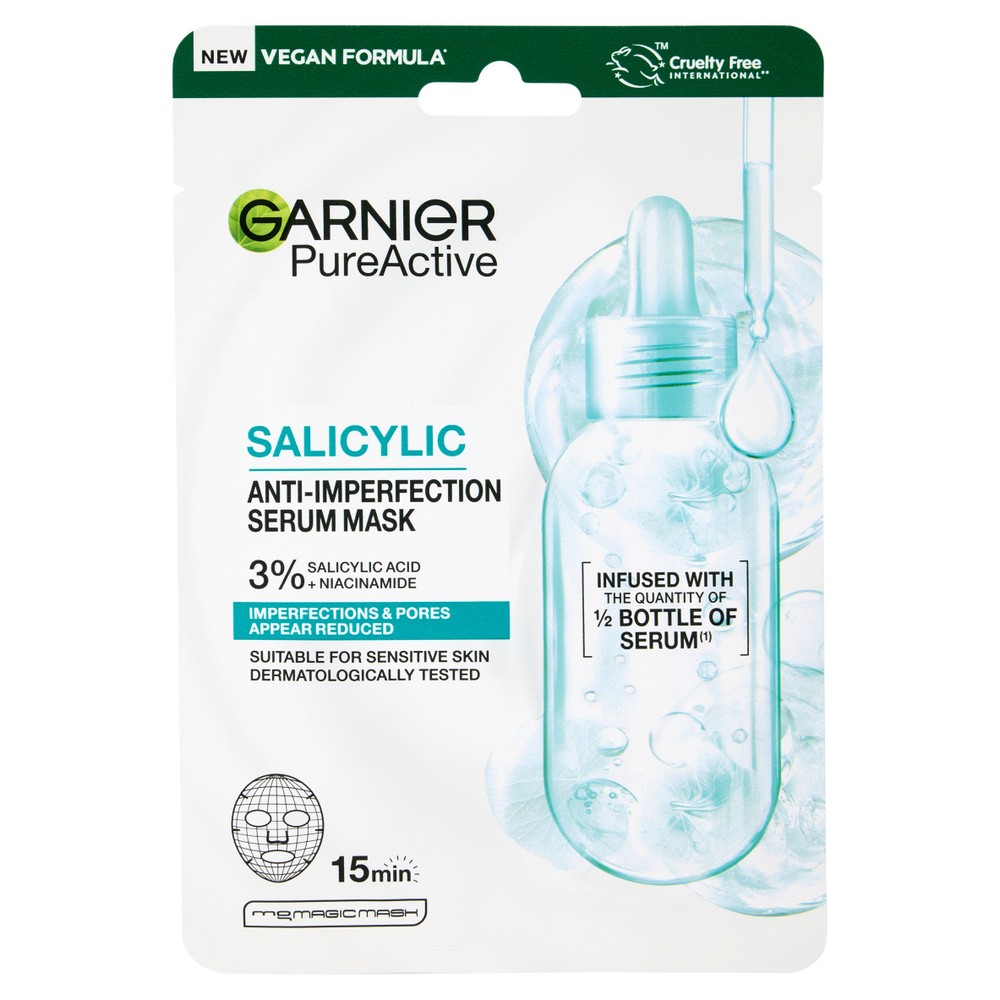 Maschera Viso Anti Imperfezioni Pure Active Garnier - Foto 1