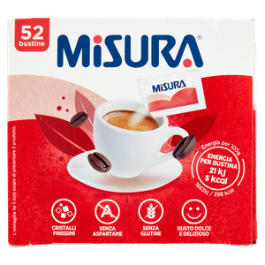 Dolcificante In Bustine Con Fruttosio E Sucralosio 52x1,5g Misura - Foto 3