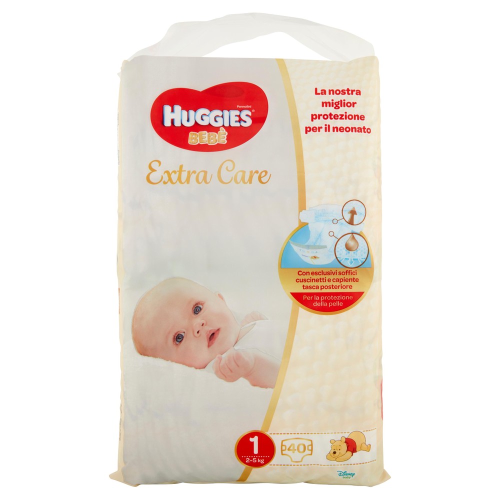 Pannolini Extra Care Tg 1 Huggies - Foto 1
