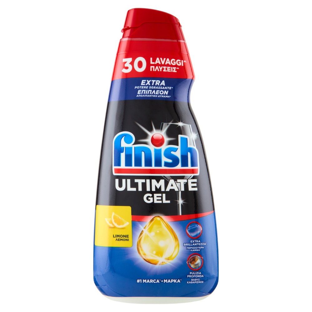 Detergente Per Lavastoviglie Finish Gel Ultimate Limone 30 Lavaggi - Foto 1